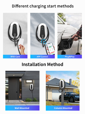 7kW 11kW 22kW caricabatterie per auto per la casa Smart AC Charger IEC62196 IEC62955
