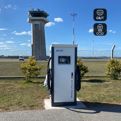 Ccs 60kw Dc Fast Charger Stazioni di ricarica pubbliche per veicoli elettrici all'aperto ISO15118 DIN70121