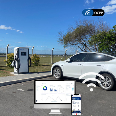 Ccs 60kw Dc Fast Charger Stazioni di ricarica pubbliche per veicoli elettrici all'aperto ISO15118 DIN70121