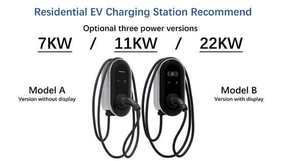 Casella di ricarica a parete di tipo 2 7KW 11KW 22KW Livello 1 2 EV UE Regno Unito FR Portogallo