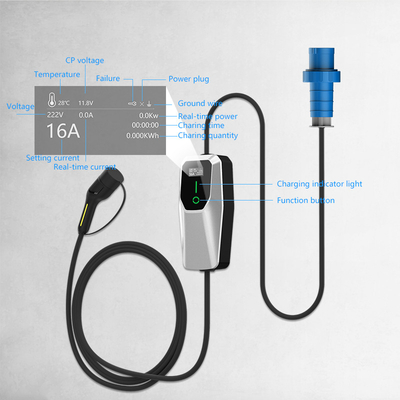 Tipo 1 3.5KW 7KW 11KW AC Livello 1 2 Wall Box Ev Caricabatterie sul parcheggio stradale