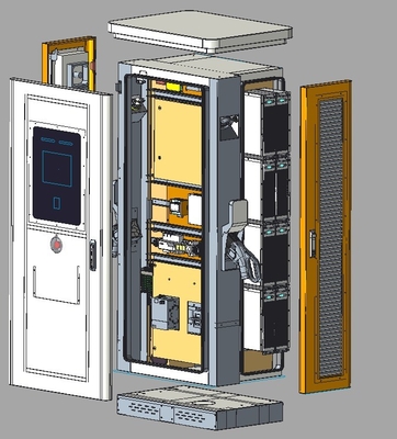 Stampi personalizzati IP54 Pubblico Commerciale DC Stazioni di ricarica veloce EV 180KW 240KW