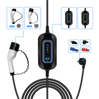 Stazione di ricarica EV portatile Tesla Model 2 Caricabatterie EV da 3,5 kW con rilevamento dell'isolamento