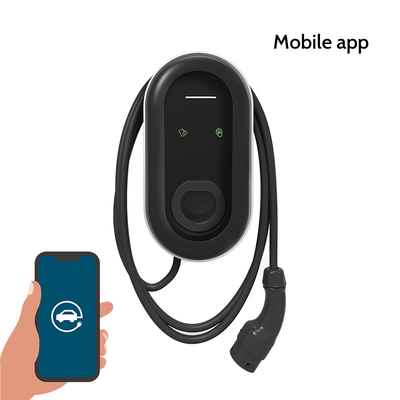 Stazione di ricarica per veicoli elettrici intelligenti da 7 kW con rilevamento dell'isolamento e rilevamento della temperatura della spina