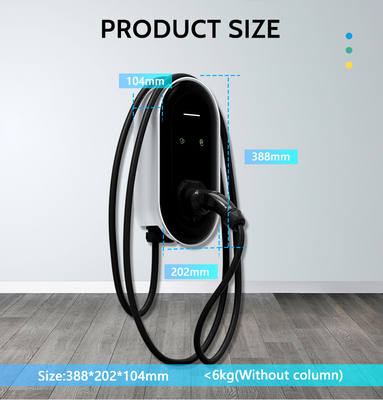 22kw EV Wallbox Charger 3 Phase Tipo 2 32a Stazione di ricarica per la casa 380v Voltaggio di ingresso