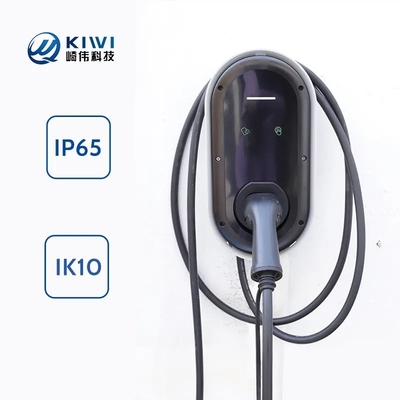 7kw caricabatterie di livello 2 per veicoli elettrici con spina EV di tipo 2 e installazione a parete