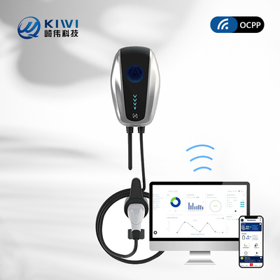 50Hz±10Hz Grid Frequency Tipo 2 Stazione di ricarica EV con Kiwi Mini Ocpp 7kw Wall Box
