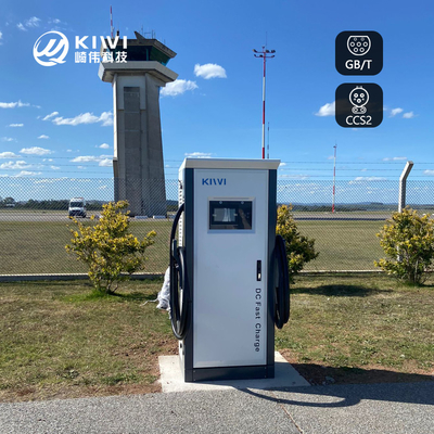 60KW CC CCS2 CHAdeMO Tipo2 OCPP1.6 Caricabatterie per auto elettriche per ricarica rapida 200V-1000V