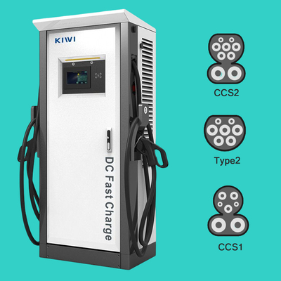 50Hz±10Hz Frequenza di rete Chademo Tipo2 120KW EV DC pile di ricarica per veicoli elettrici
