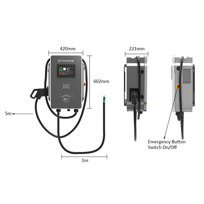 RS485 Comunicazione punto a punto 30kW DC livello 3 caricabatterie veloce per la pila di ricarica di Shenzhen