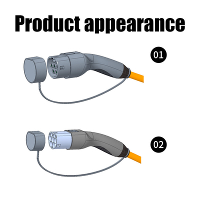 Cable portatile per caricabatterie per veicoli elettrici KIWI da tipo 1 a tipo 2 Classe di fiamma UL94-V0