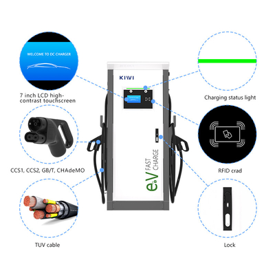 OEM ODM EV Chatger CCS Chademo Plug 80kW 120kW 150kW 60kW Veicolo elettrico Supercarica