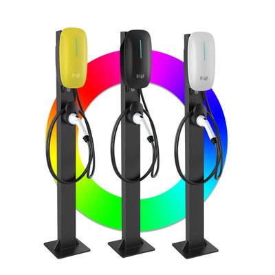 Fabbrica Vendite Dirette Collegamento AC Personalizzabile 7kw / 11kw / 22kw Caricabatterie per auto Stazione di ricarica per veicoli elettrici