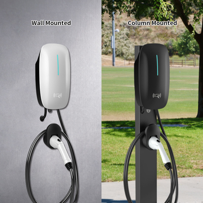 Fabbrica Vendite Dirette Collegamento AC Personalizzabile 7kw / 11kw / 22kw Caricabatterie per auto Stazione di ricarica per veicoli elettrici